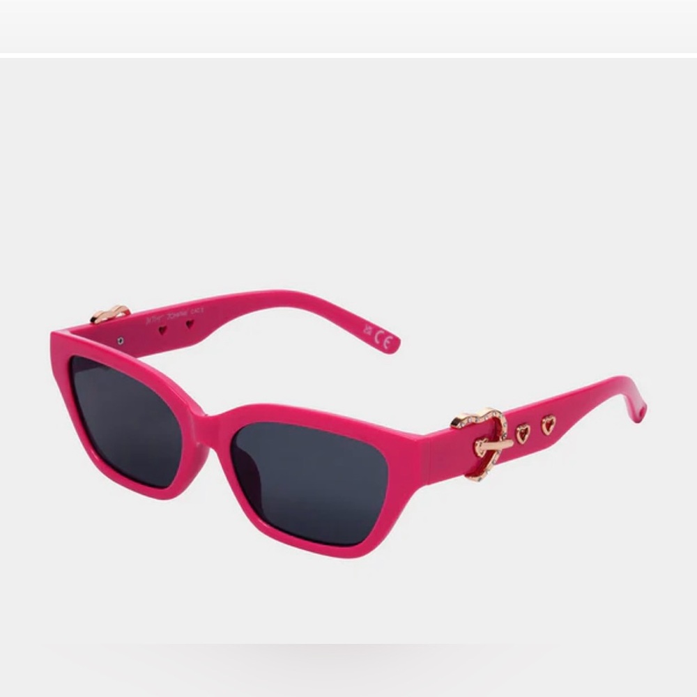 NEW BETSEYS BELT MY HEART SUNNIES PINK Sunglasses